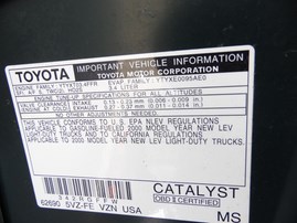 2000 TOYOTA TACOMA PRERUNNER SR5 GREEN XTRA CAB 3.4L AT 2WD Z17864 